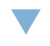 Light Blue Inverted Triangle